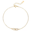Paperclip Charm Bracelet