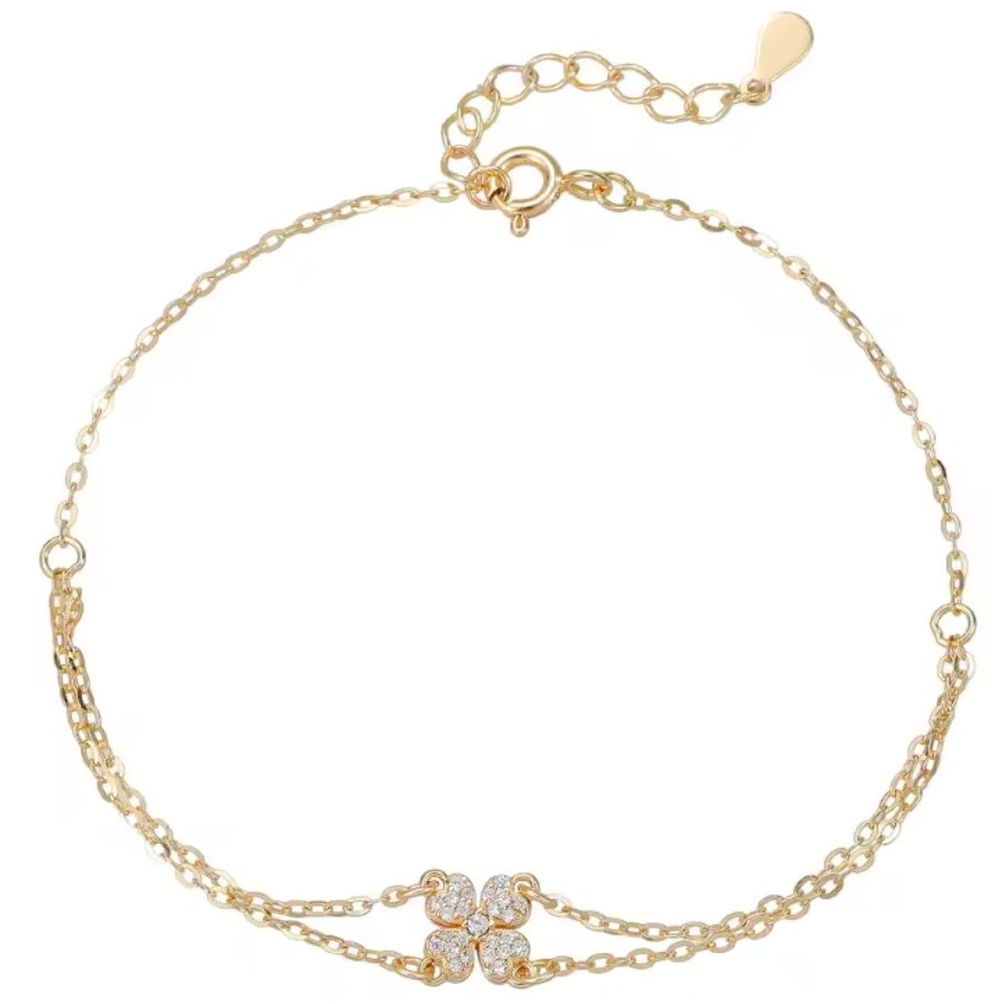Gilded Clover Bracelet