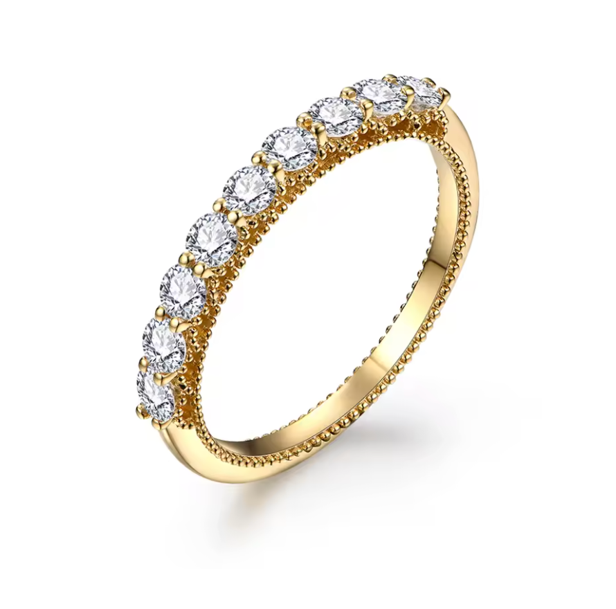 Vintage Milgrain Eternity Ring